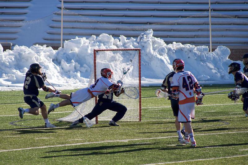 Men’s lacrosse sinks Navy to secure first Patriot League win
