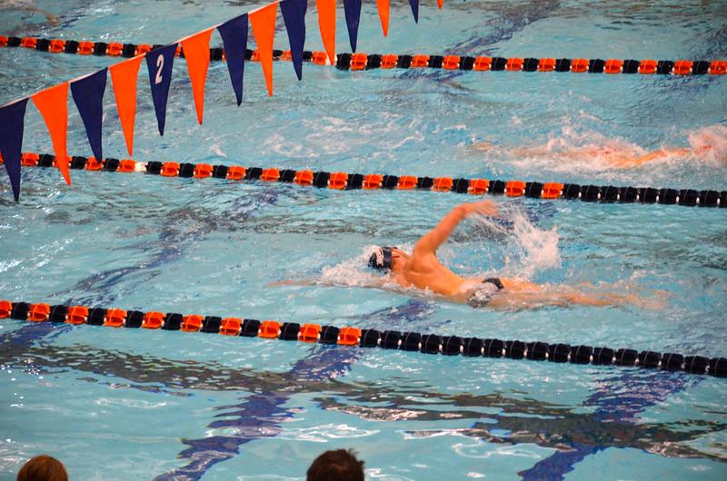 Men’s Swimming and Diving Sweeps Tri-Meet With Nine Victories