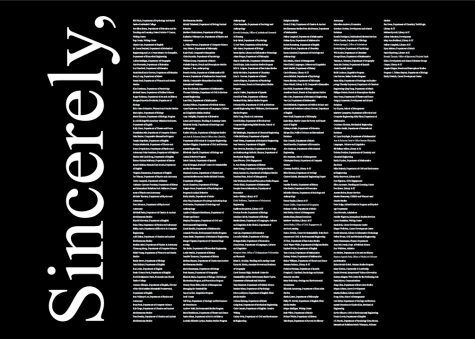Letter to the editor: We stand in solidarity