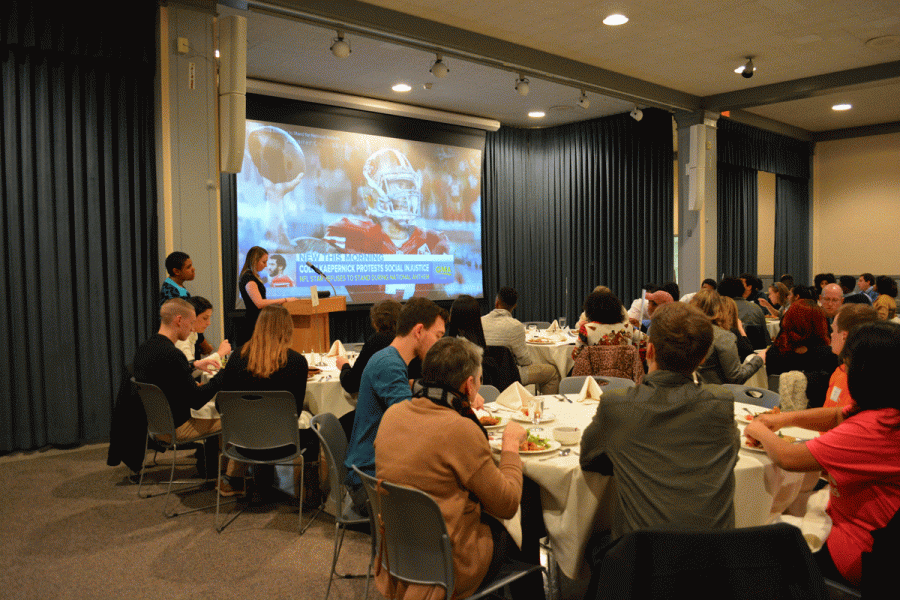 Final community dinner of the semester seeks to teach students to use privilege for social change