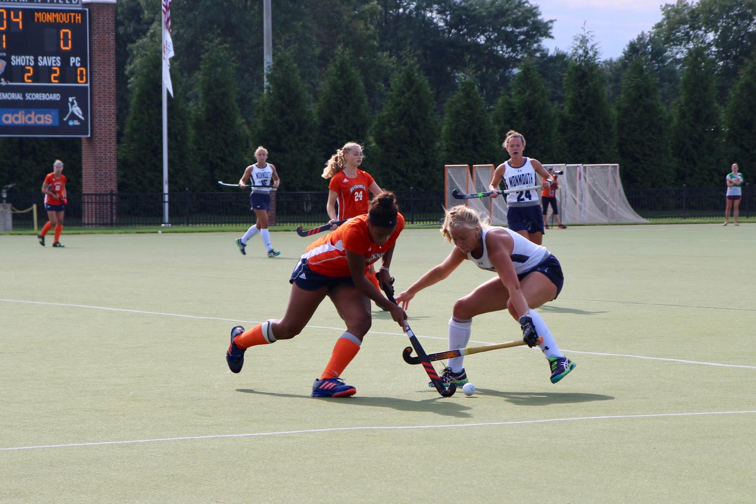 Field hockey drops home opener to Monmouth, notches victory against Temple