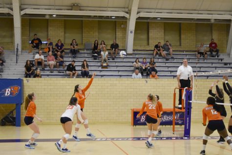 Bison volleyball defeats Colgate for the first time since 2010
