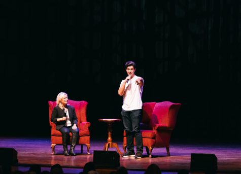 Josh Peck speaks at Weis Center