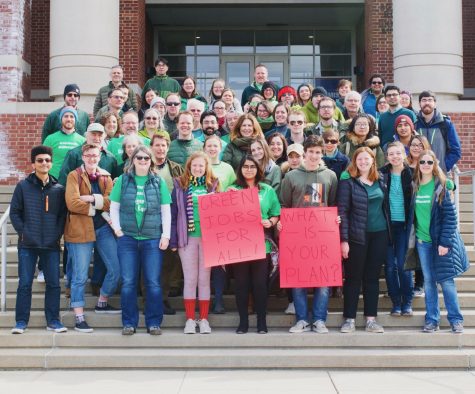Campus gathers for Day of Action in support of Green New Deal