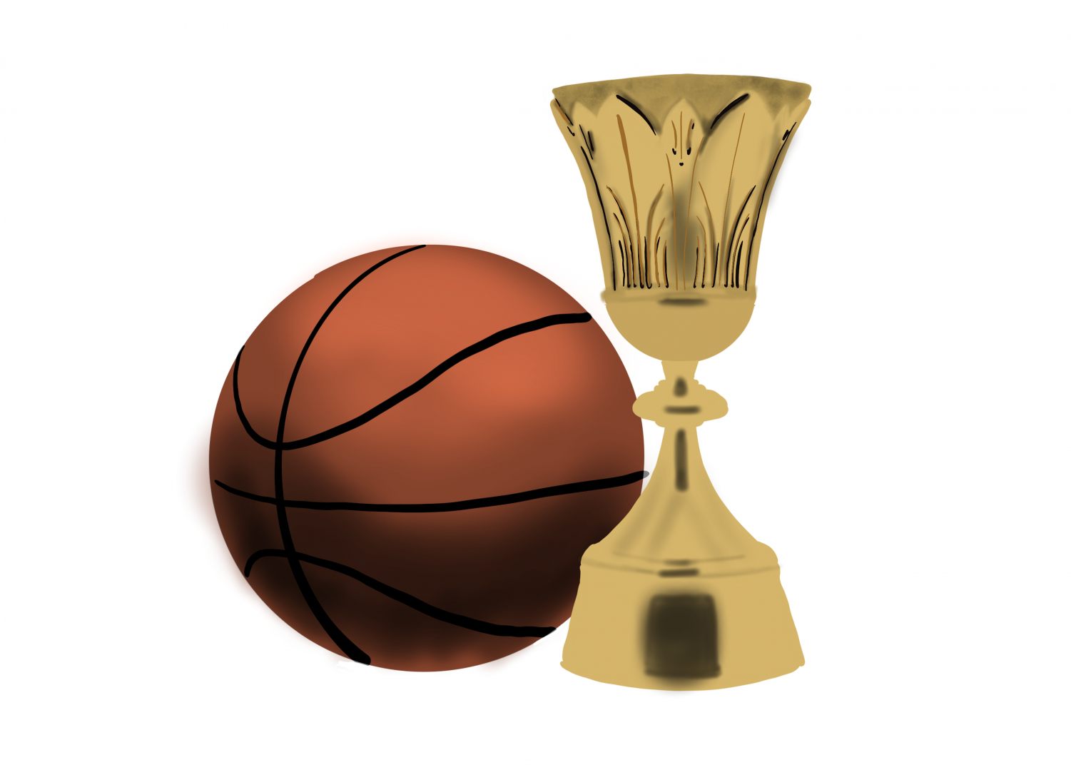 Hommes Basketball Gold Trophy Gratuite Gravure 