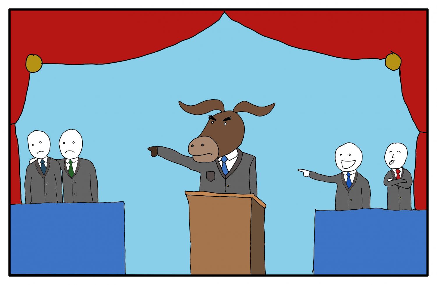 CloseBack to Article Back to Article Democratic debate field winnowed but Trump still looms By Kyle Putt Graphic Designer By Kyle Putt Graphic Designer