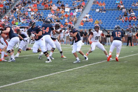 Bison football fails to keeps pace with Princeton
