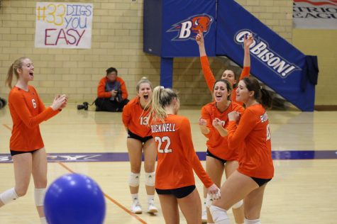 Bison volleyball falls to Patriot League leader Colgate in final game