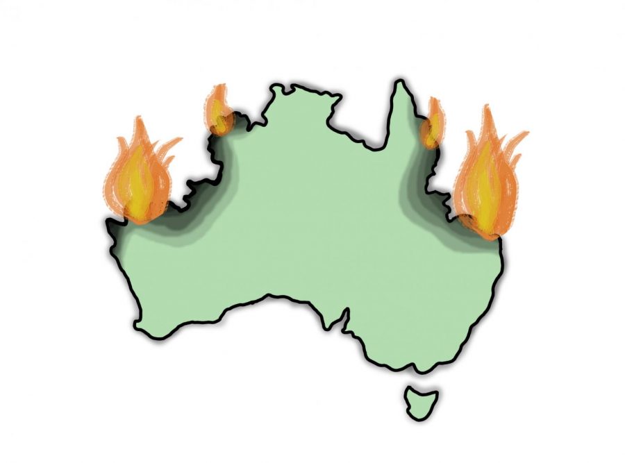 australia fire color