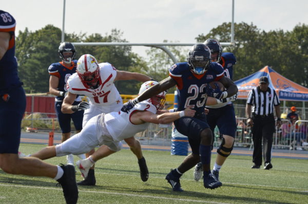 Football wins home opener vs. VMI